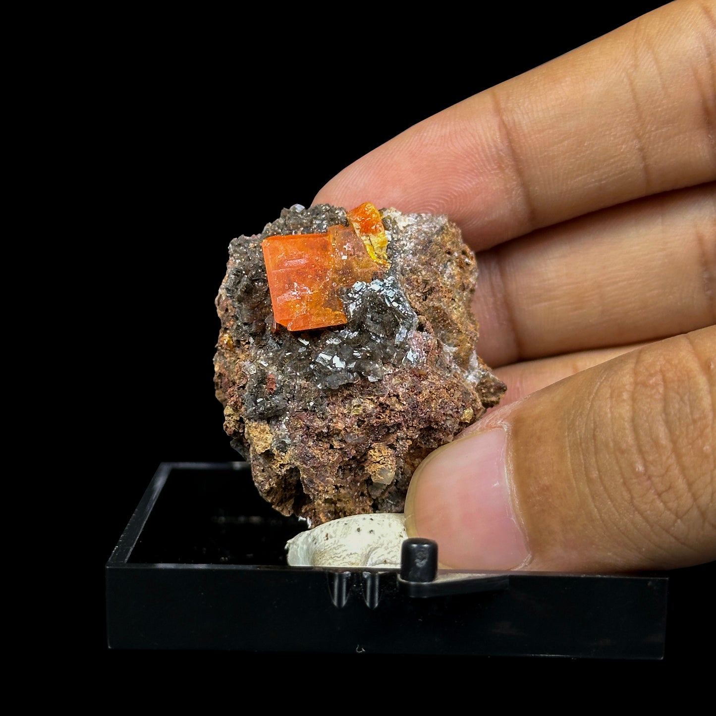 Rare Orange Wulfenite Natural Mineral Speciman G #0469