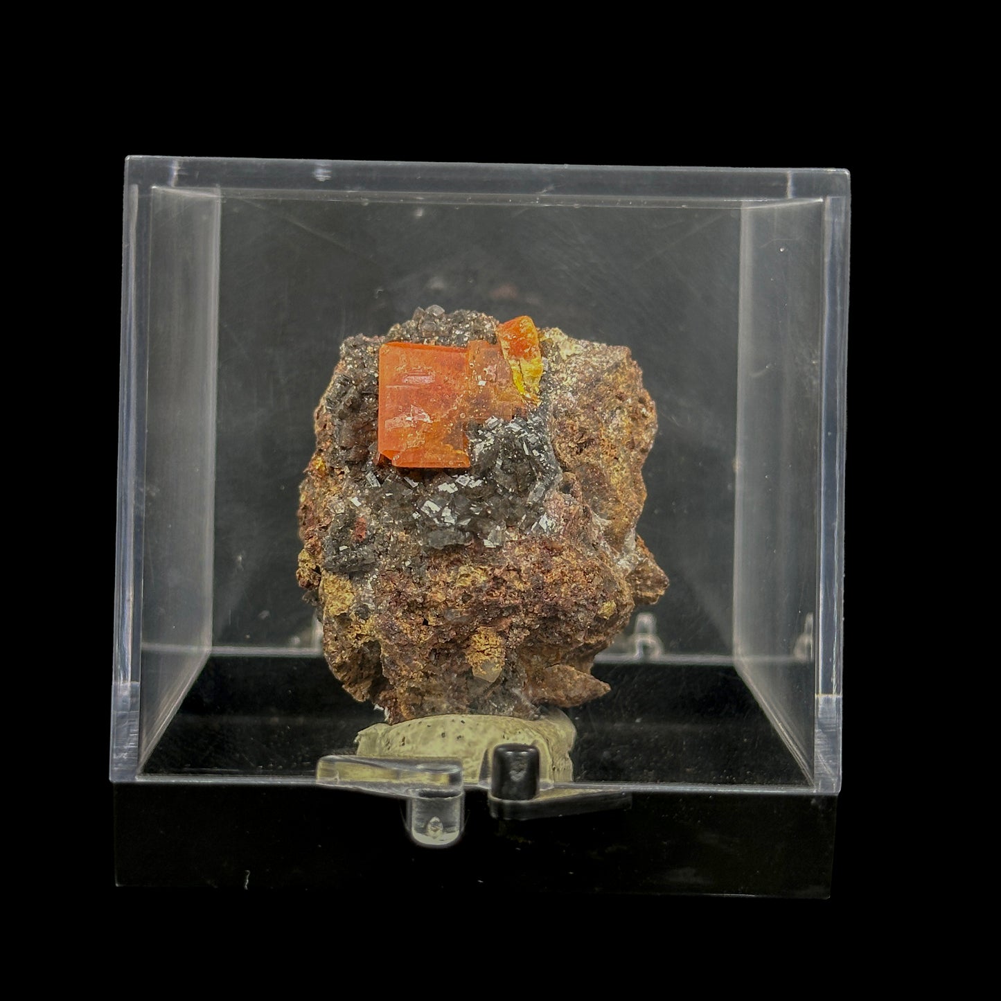 Rare Orange Wulfenite Natural Mineral Speciman G #0469