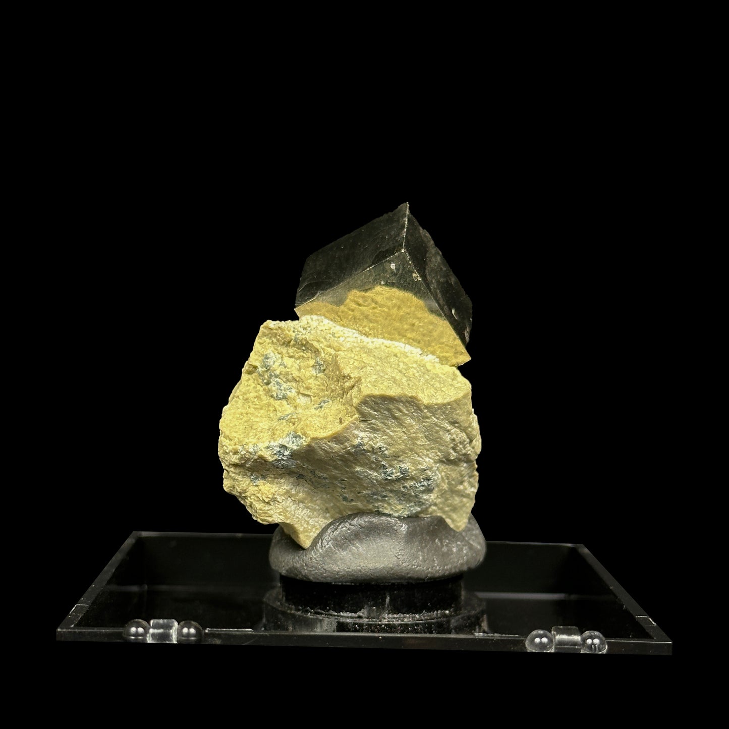 Pyrite Cube On matrix Natural Mineral Specimen. G #0467