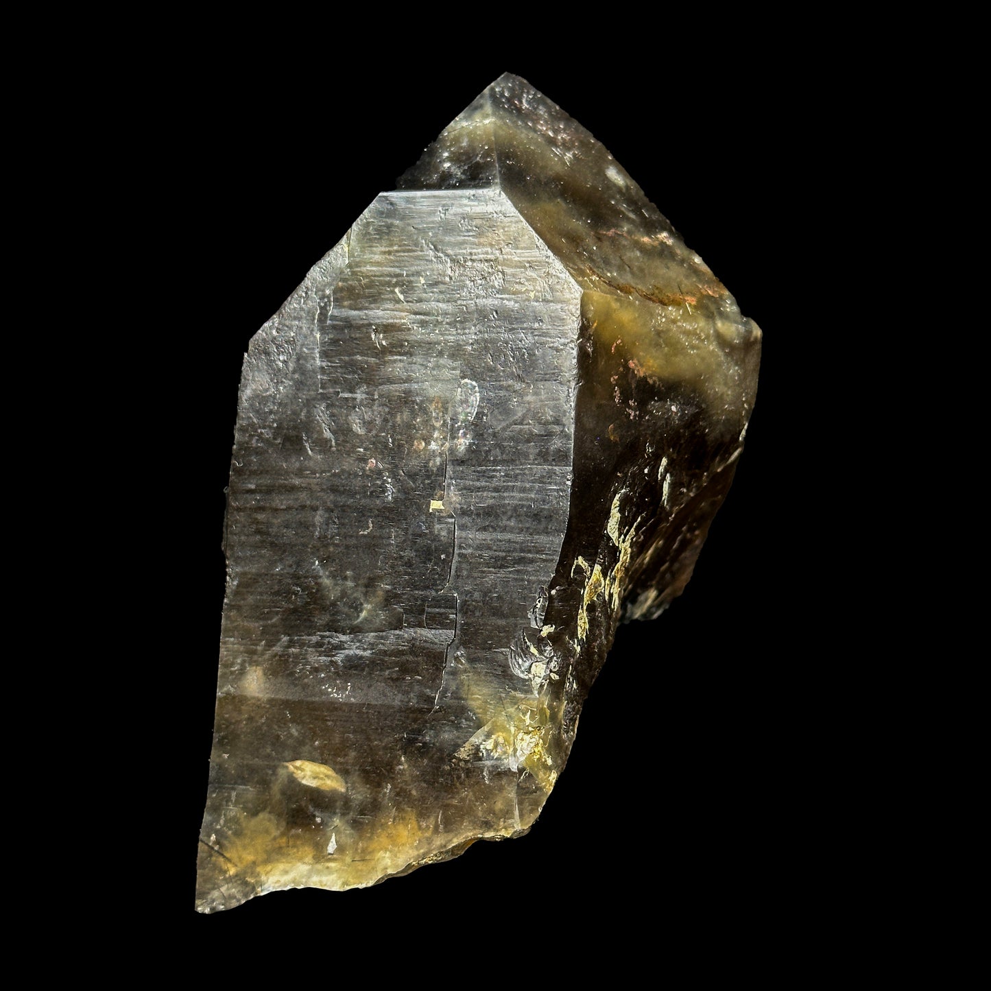  Smoky Quartz With Black Turmaline Natural Mineral Specimen #0460