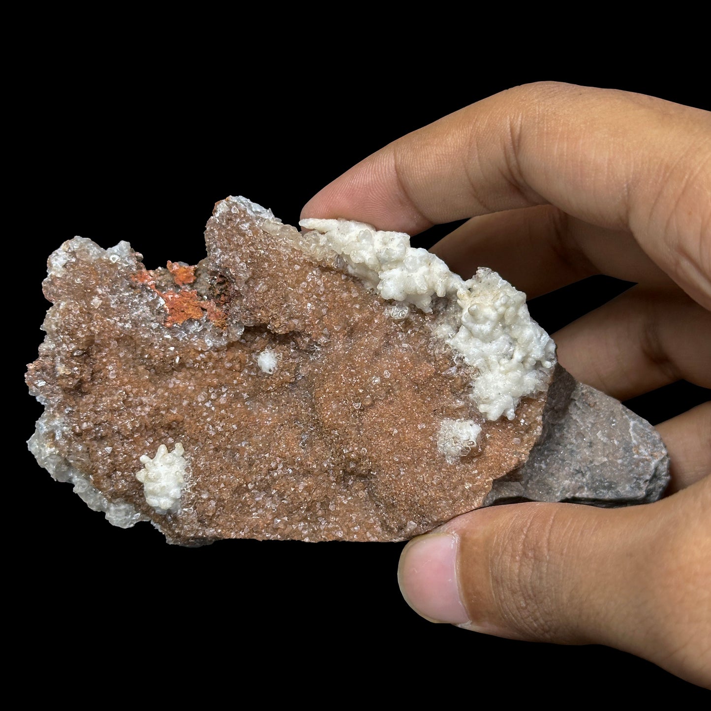 Rare Calcite with Adamite and Rossesite (UV Reactive) Natural Mineral Specimen. G #0463