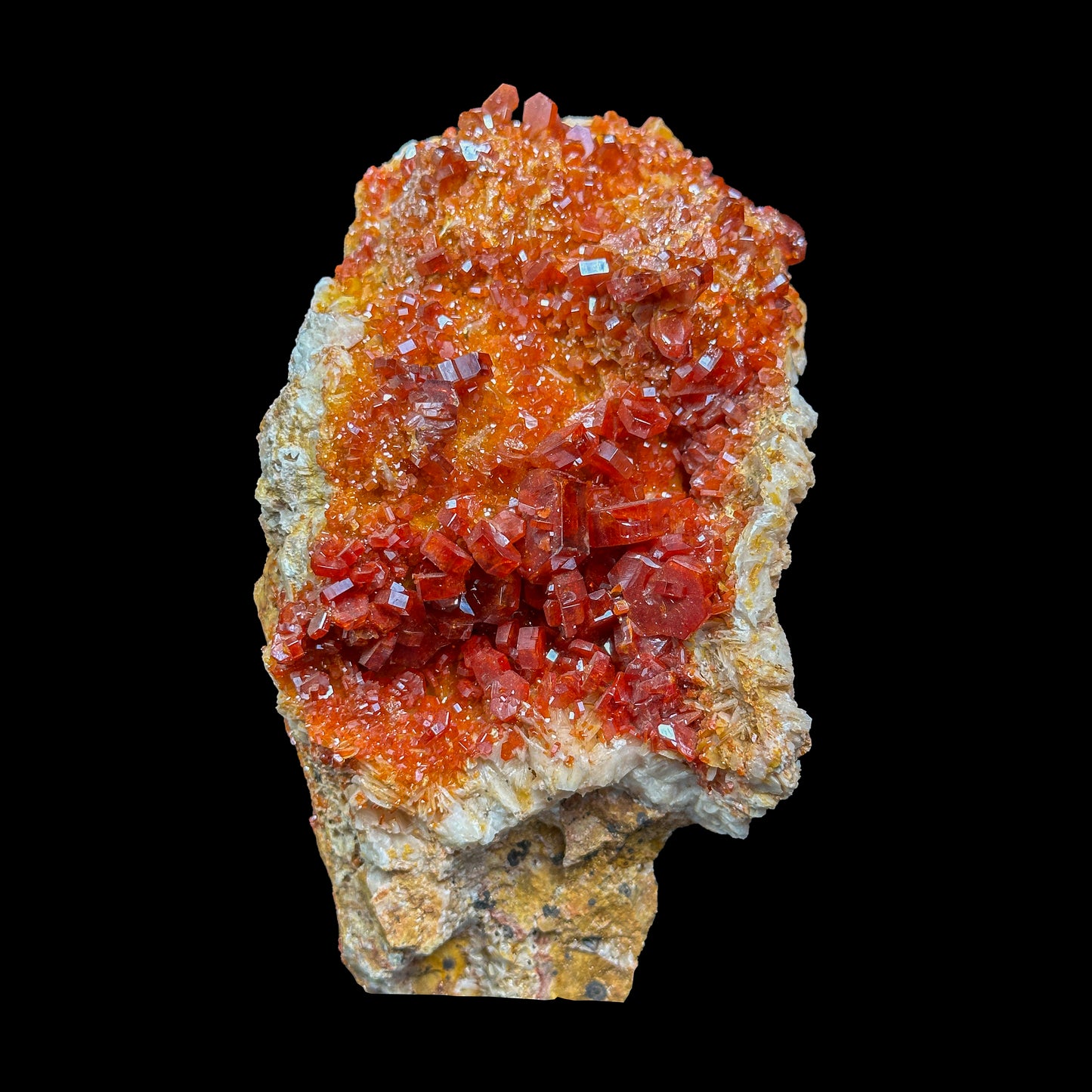 Dark Red Vanadinite Cluster Natural Mineral Specimen. G #0462