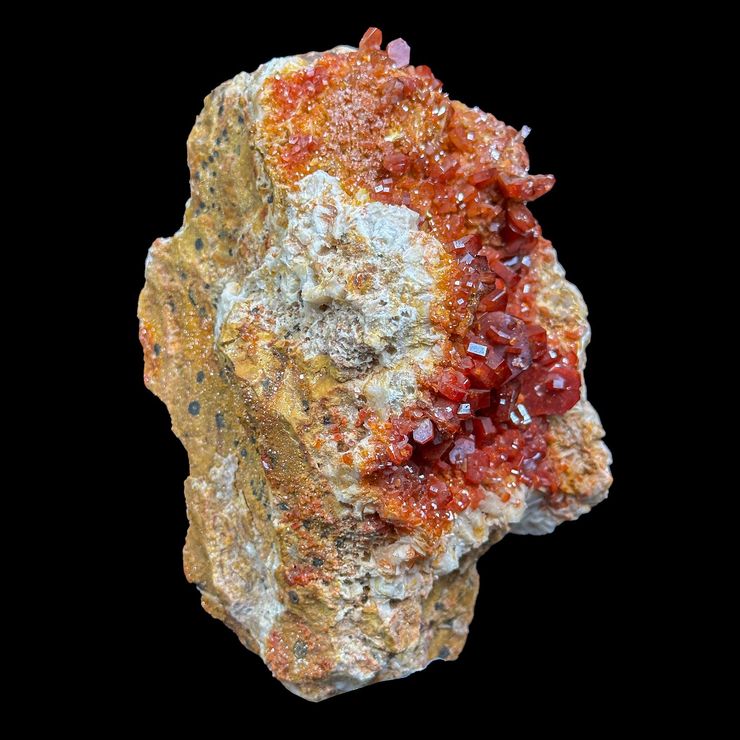 Dark Red Vanadinite Cluster Natural Mineral Specimen. G #0462
