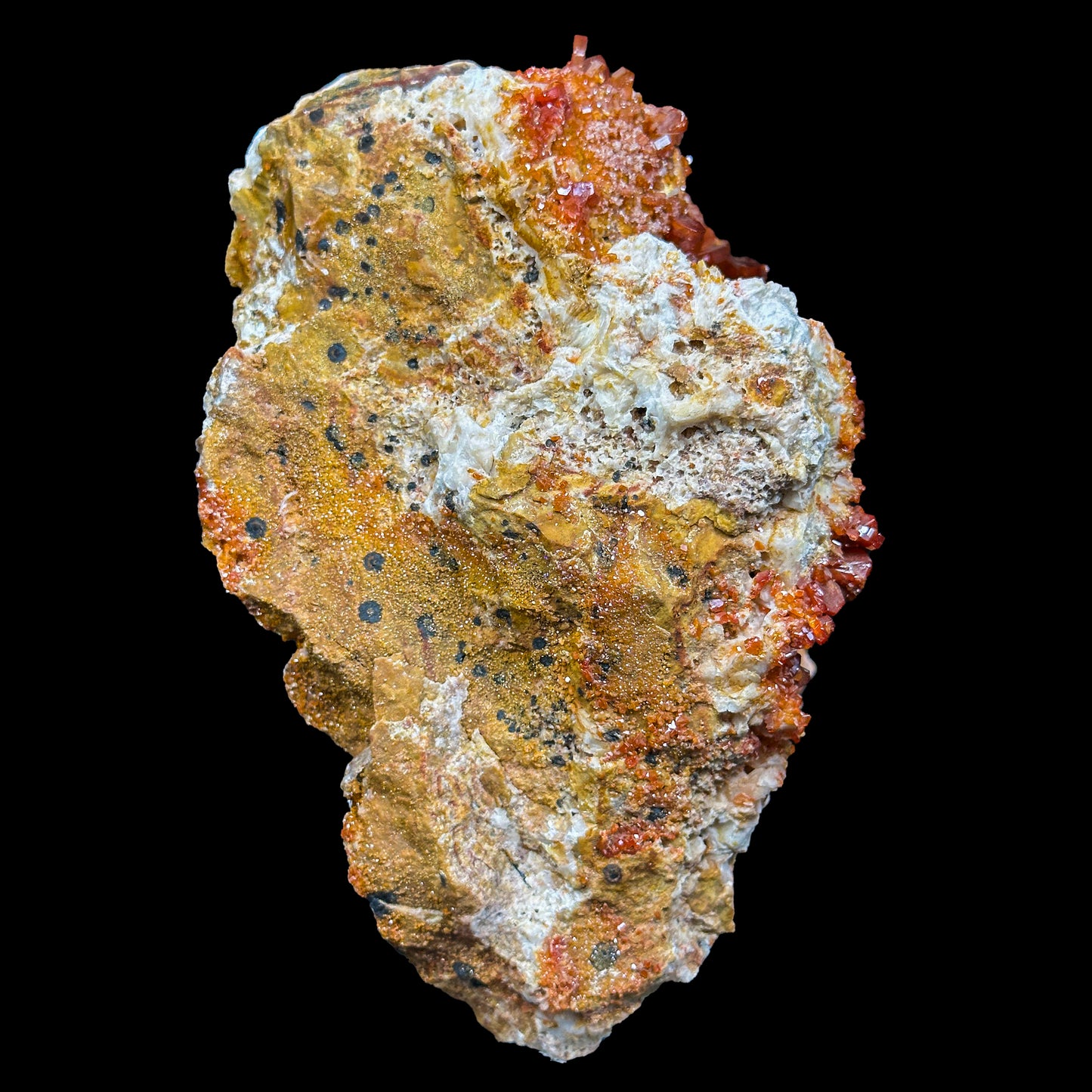 Dark Red Vanadinite Cluster Natural Mineral Specimen. G #0462