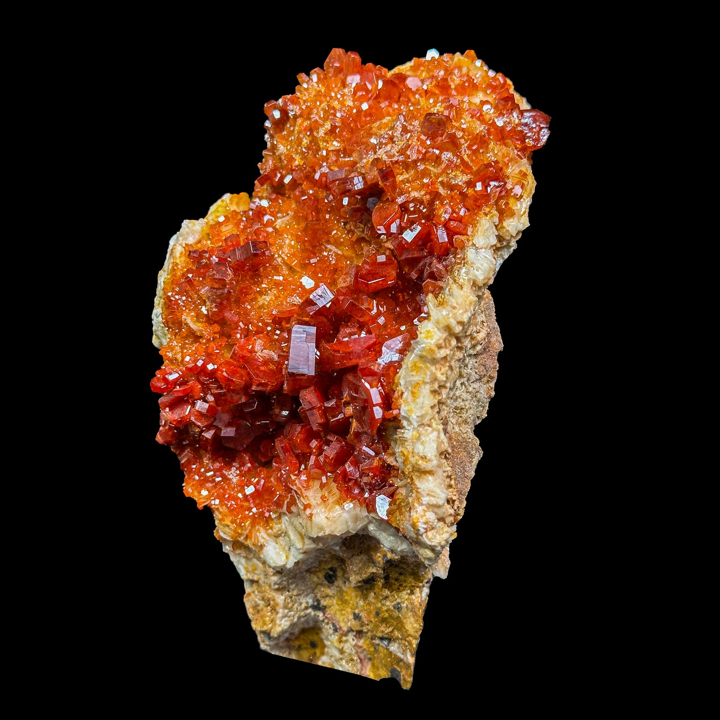 Dark Red Vanadinite Cluster Natural Mineral Specimen. G #0462