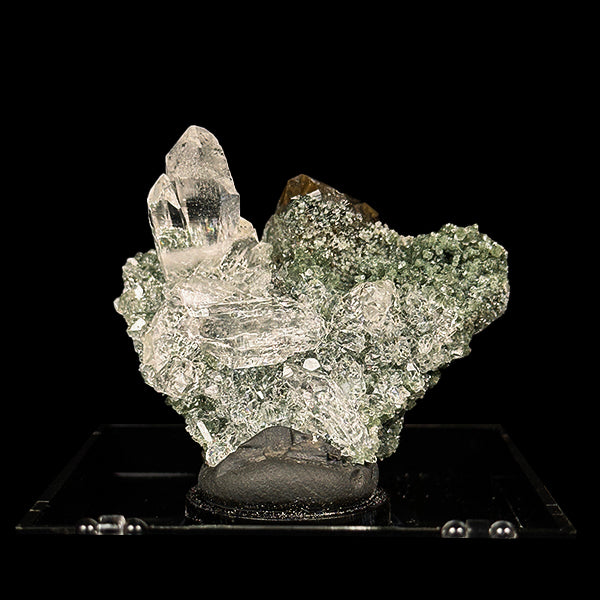 Golden Rutile Clear Quartz With Chlorite inclusion Natural Minaral Specimen G #0489