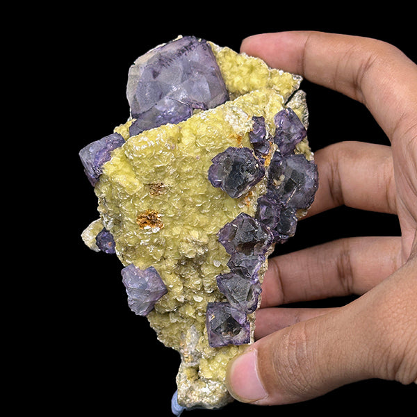 Fluorite With Adamite Natural Mineral Specimen. G #0502