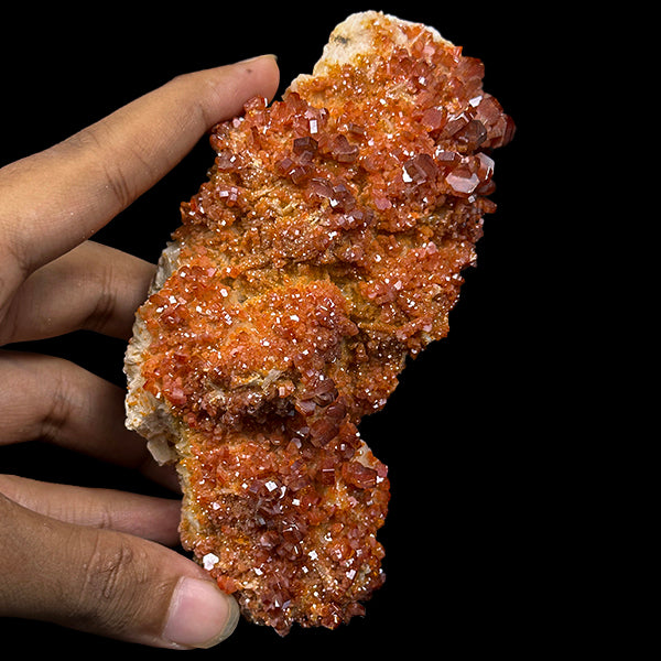 Dark Red Vanadinite Cluster Natural Mineral Specimen. G #0499