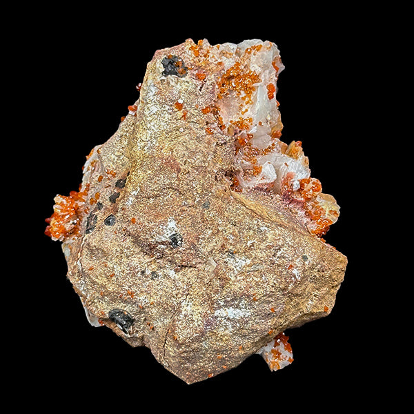Vanadinite on Barite Natural Mineral Specimen G #0550