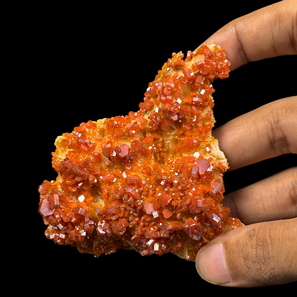 Vanadinite on Barite Natural Mineral Specimen G #0560
