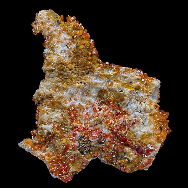Vanadinite on Barite Natural Mineral Specimen G #0560