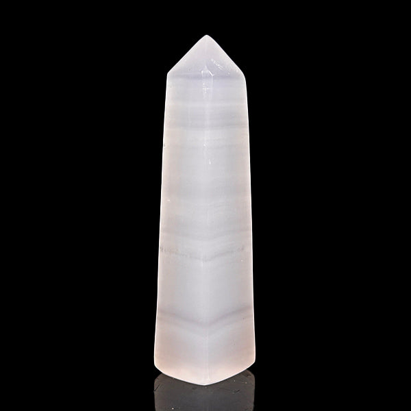 Polished Calcite Tower (UV Reactive) Natural Mineral Specimen G #0563