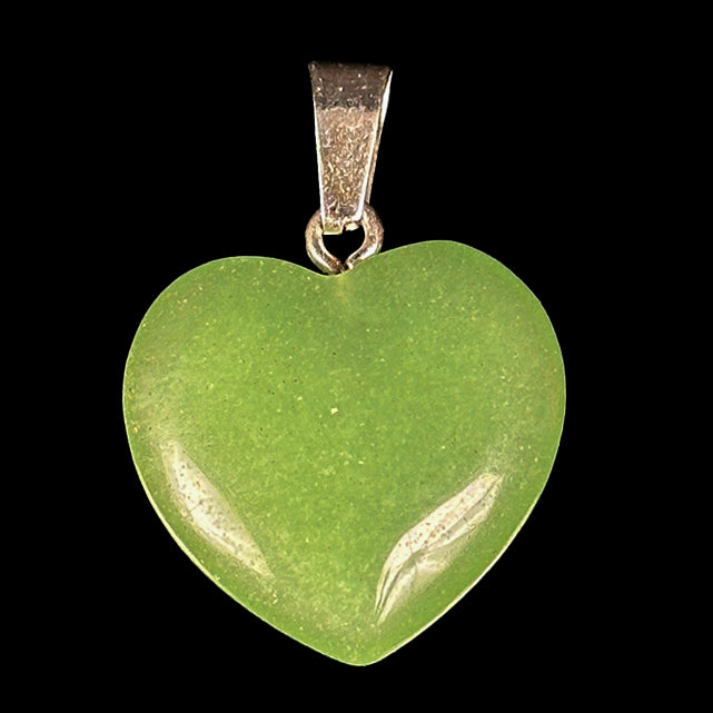 Jade Heart Shaped Pendent | Natural Crystal Pendant 