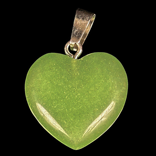 Jade Heart Shaped Pendent | Natural Crystal Pendant 
