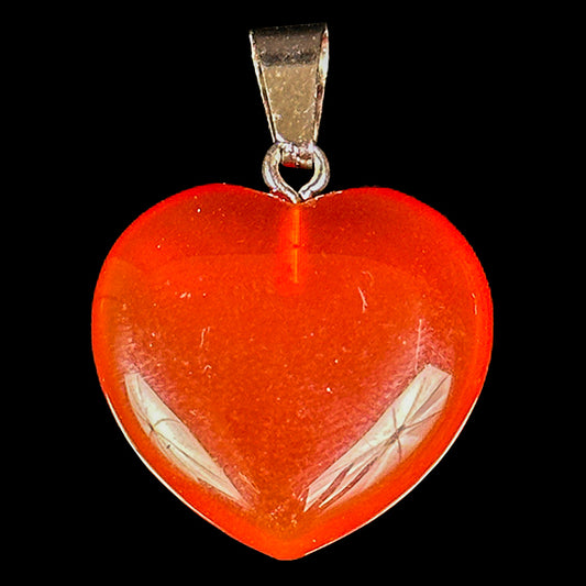 Carnelian Heart-Shaped Pendent | Natural Crystal Pendant 