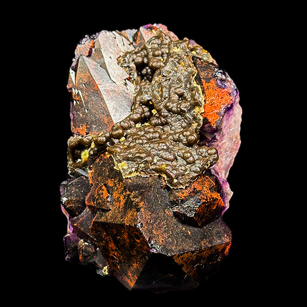 Goethite On Alien Amethyst Natural Mineral Specimen G #0569