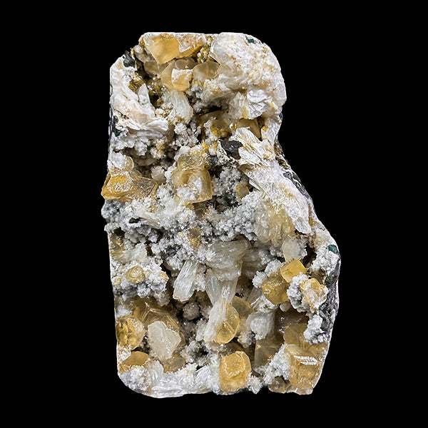 Calcite With Heulandite And Stilbite Natural Mineral Specimen G #0567