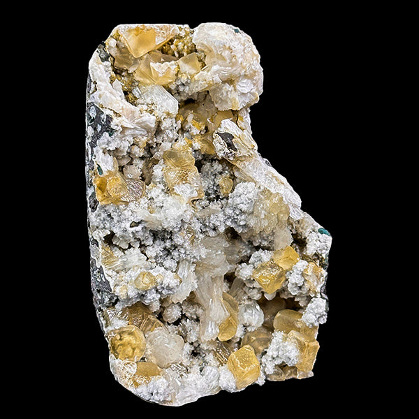Calcite With Heulandite And Stilbite Natural Mineral Specimen G #0567