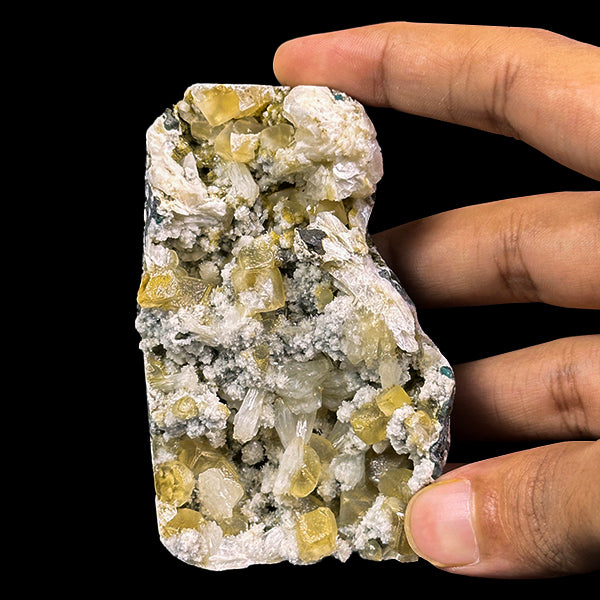 Calcite With Heulandite And Stilbite Natural Mineral Specimen G #0567
