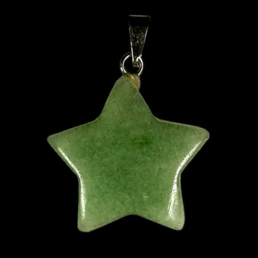 Jade Star Pendant | Genuine Crystal Pendent.