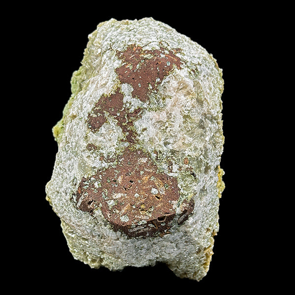 Marshy Green Heulandite With Calcite (UV Reactive) Natural Mineral Specimen. G #0579