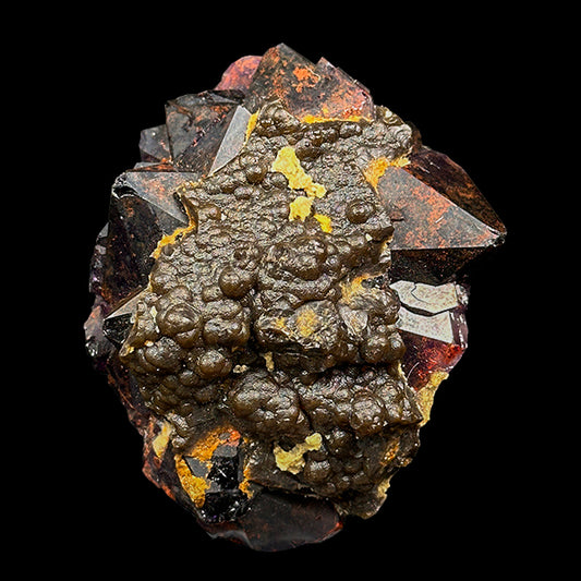 Goethite On Alien Amethyst Natural Mineral Specimen G #0576