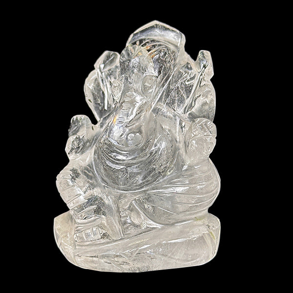 Quartz Lord Ganesha Idol. G #0603
