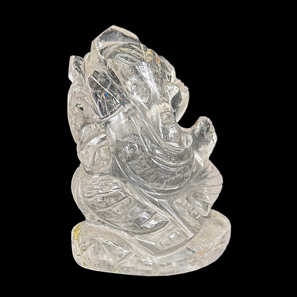Quartz Lord Ganesha Idol. G #0603