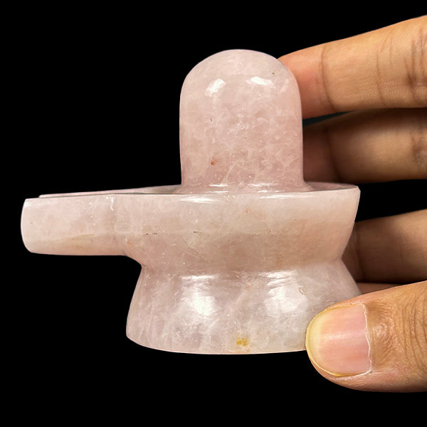 Rose Quartz Shivling Natural Mineral Specimen. G #0582
