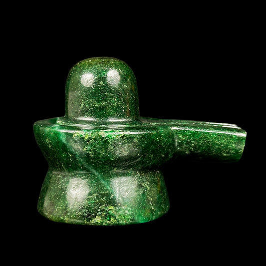 Green Aventurine Shivling Natural Mineral Specimen. G #0594