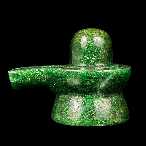 Green Aventurine Shivling Natural Mineral Specimen. G #0594