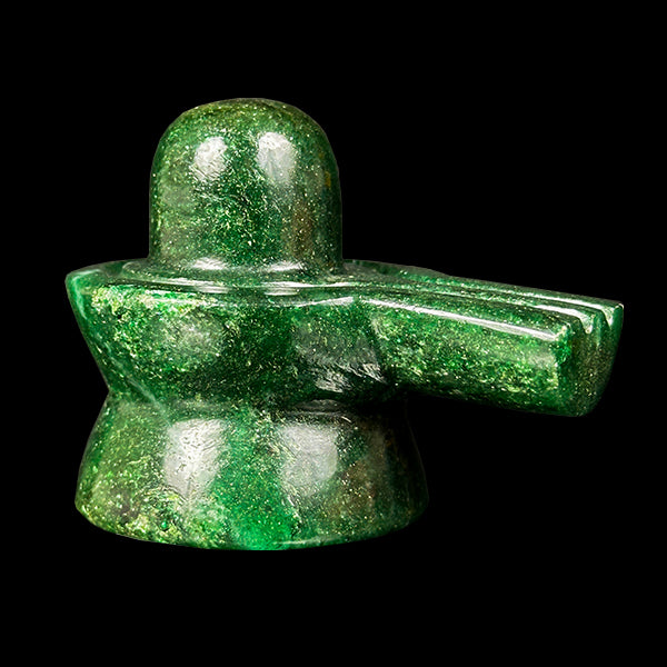 Green Aventurine Shivling Natural Mineral Specimen. G #0594