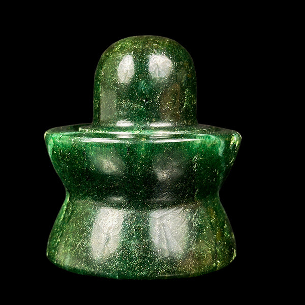 Green Aventurine Shivling Natural Mineral Specimen. G #0594