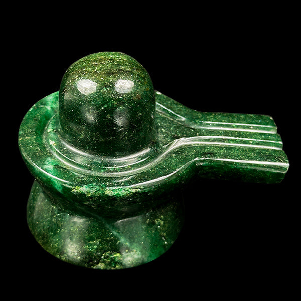 Green Aventurine Shivling Natural Mineral Specimen. G #0594