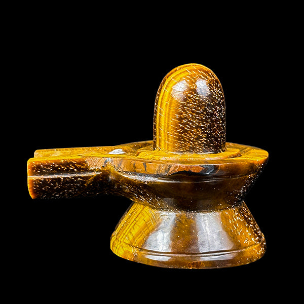 Tiger Eye Shivling Natural Mineral Specimen. G #0585