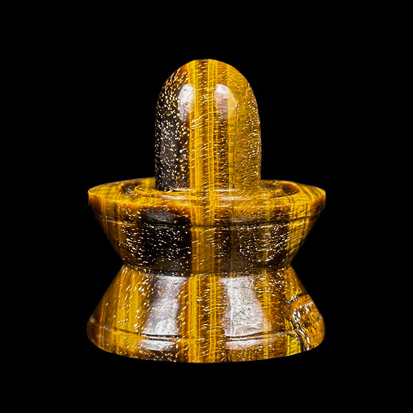 Tiger Eye Shivling Natural Mineral Specimen. G #0585
