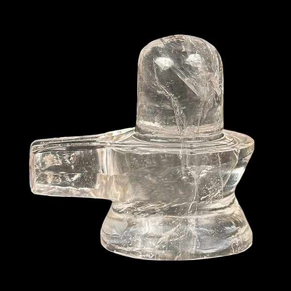 Clear Quartz Shivling Natural Mineral Specimen. G #0600