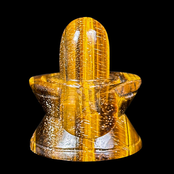 Tiger Eye Shivling Natural Mineral Specimen. G #0585