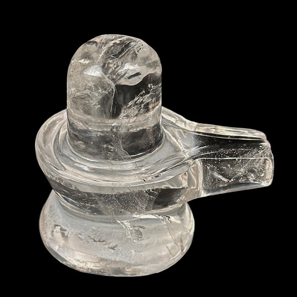 Clear Quartz Shivling Natural Mineral Specimen. G #0600