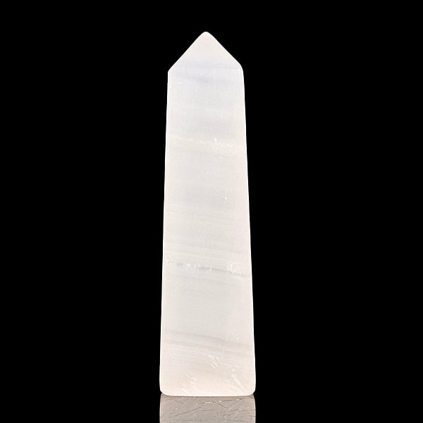 Polished Calcite Tower (UV Reactive) Natural Mineral Specimen G #0592