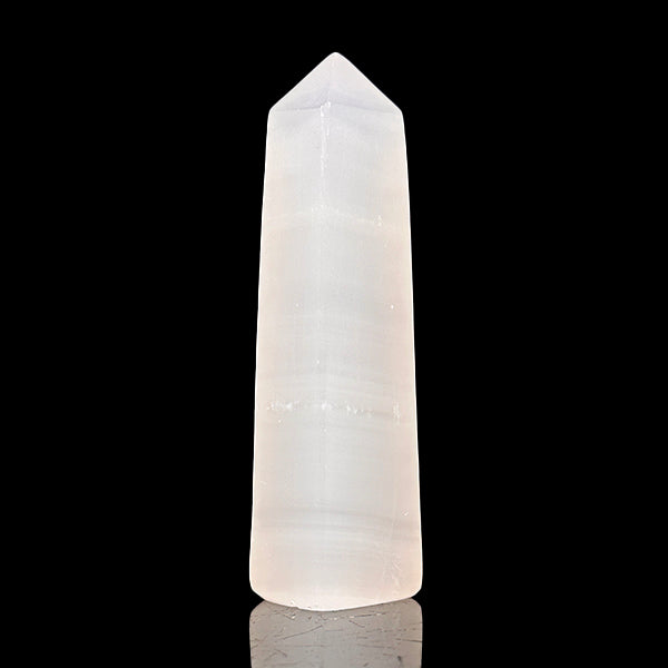Polished Calcite Tower (UV Reactive) Natural Mineral Specimen G #0592