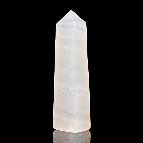 Polished Calcite Tower (UV Reactive) Natural Mineral Specimen G #0592