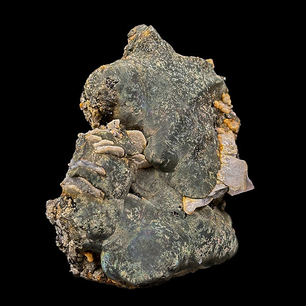 Irrediscent Pyrite With Calcite & Babingtonite Natural Mineral Specimen. G #0599