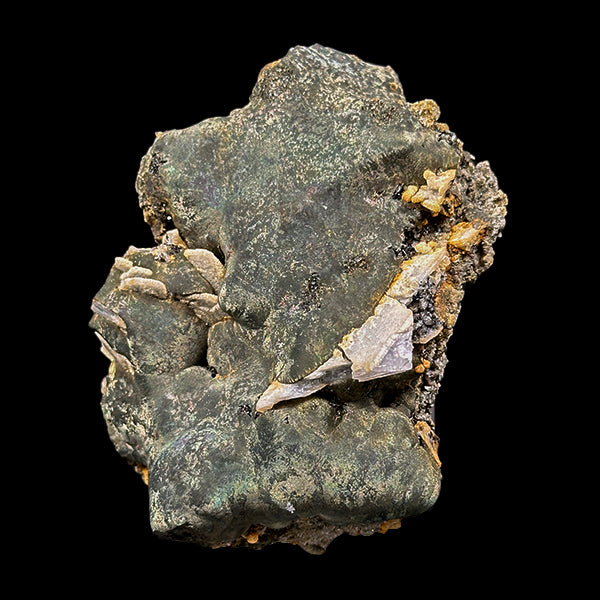 Irrediscent Pyrite With Calcite & Babingtonite Natural Mineral Specimen. G #0599
