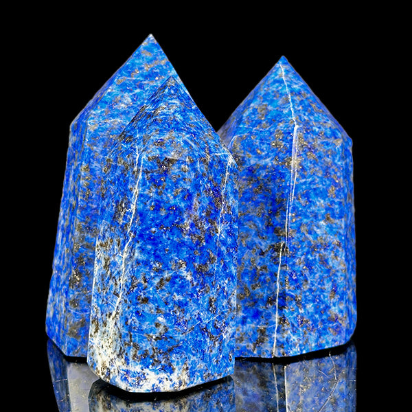 Lapis Lazuli Triple Point Tower (Polished) Natural Mineral Specimen G #0606