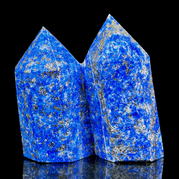 Lapis Lazuli Triple Point Tower (Polished) Natural Mineral Specimen G #0606