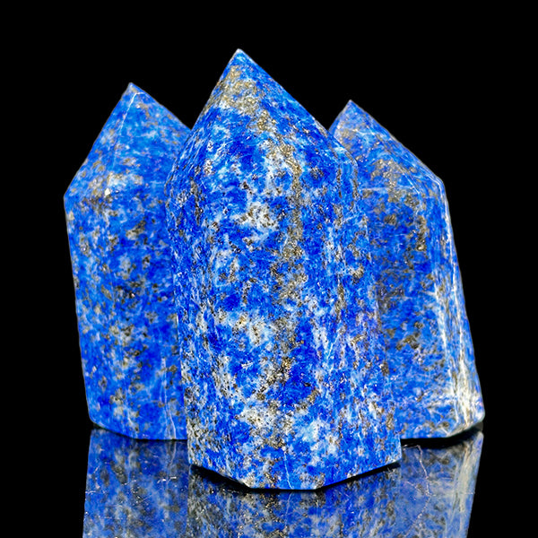 Lapis Lazuli Triple Point Tower (Polished) Natural Mineral Specimen G #0606