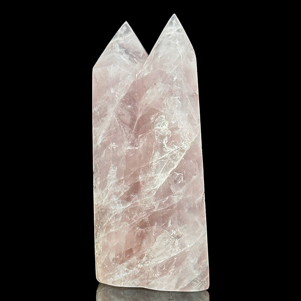 Rose Quartz Tower (Polished) Natural Mineral Specimen G #0602