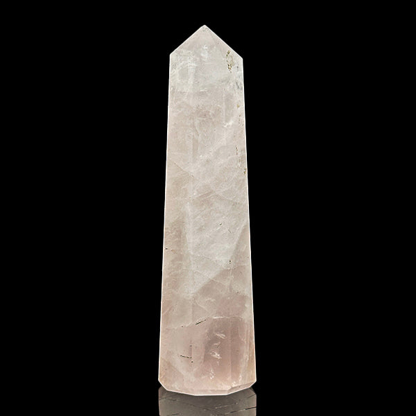 Rose Quartz Tower (Polished) Natural Mineral Specimen G #0613