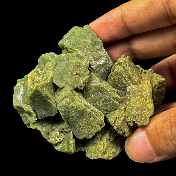 Marshy Green Heulandite Natural Mineral Specimen G #0610